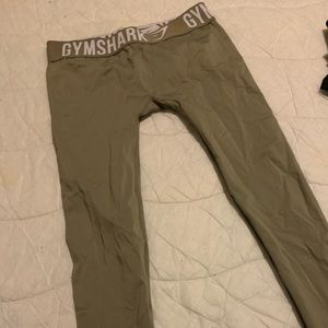 Green gym shark pants